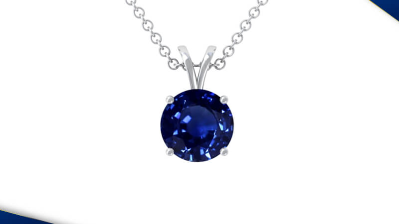 Timeless Sapphire Pendant With Pear Gemstone