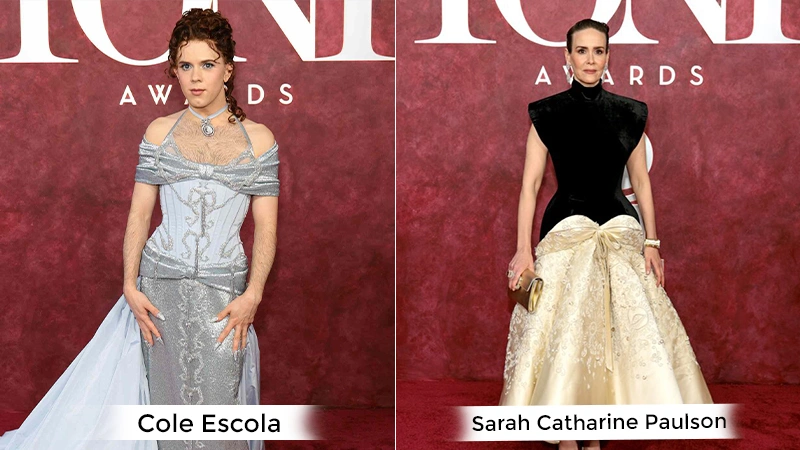 Cole Escola and Sarah Paulson from Tony Awards
