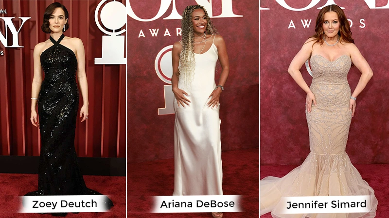 Zoey’s look, Ariana’s look and Jennifer’s look from red carpet