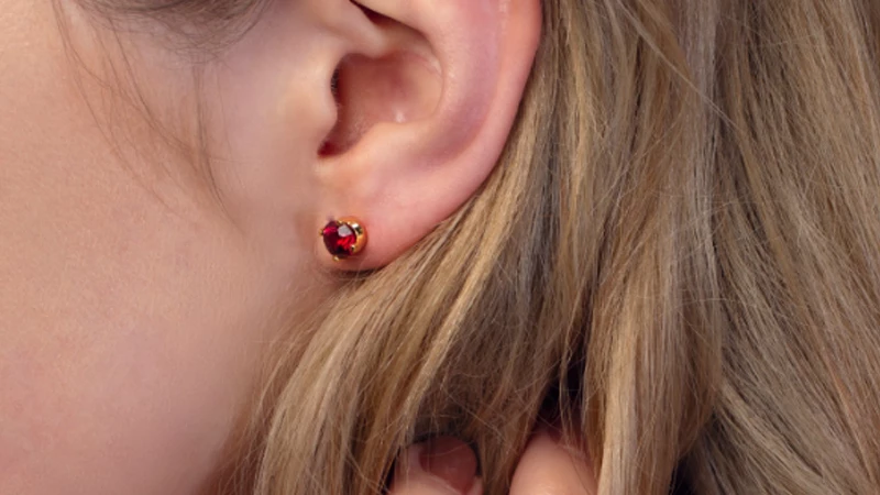 Red Spinel Earrings