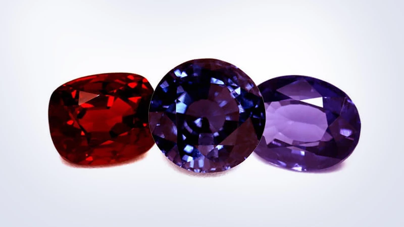 Spinel gemstones