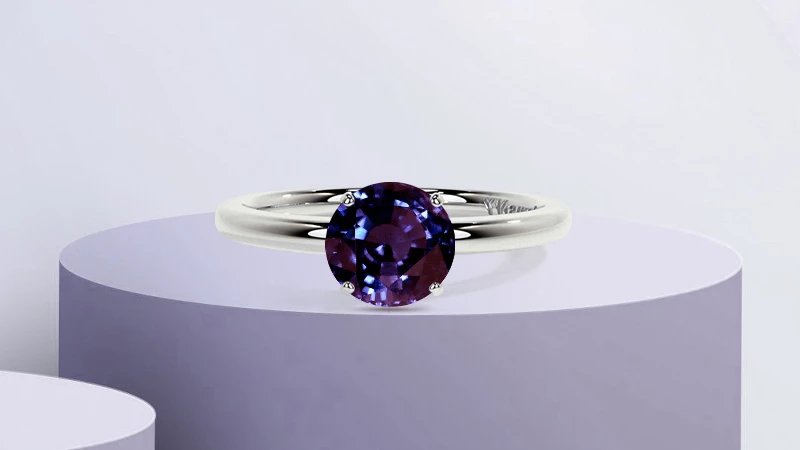 Solitaire Spinel Rings