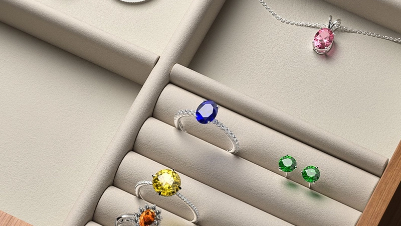 gemstone jewelry pieces