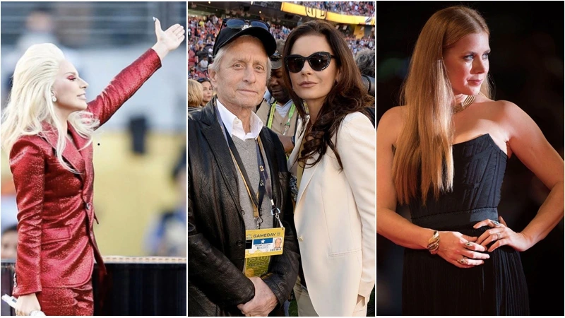 Lady Gaga, Michael Douglas, Catherine Zeta-Jones & Amy Adams