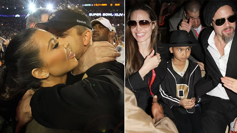Kim Kardashian, Angelina Jolie and Brad Pitt