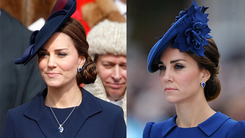 Kate Middleton’s wearing tanzanite pendant