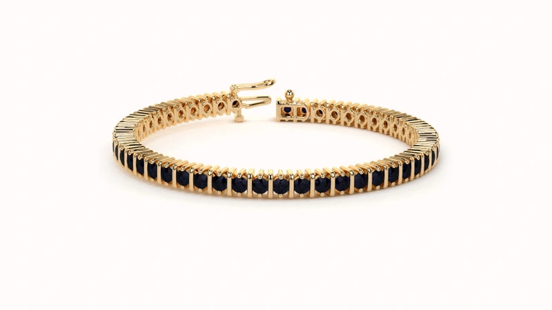 Blue Sapphire Tennis Bracelet