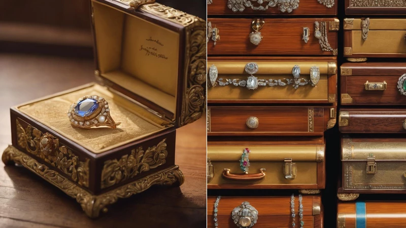 vintage jewelry chests