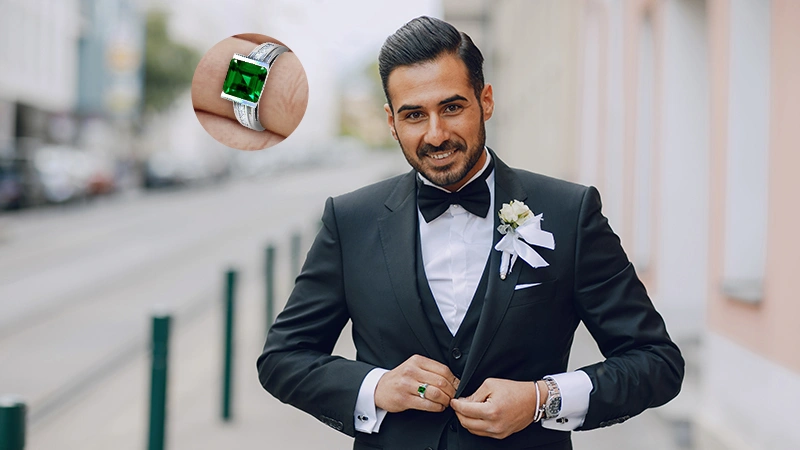 Emerald rings for men