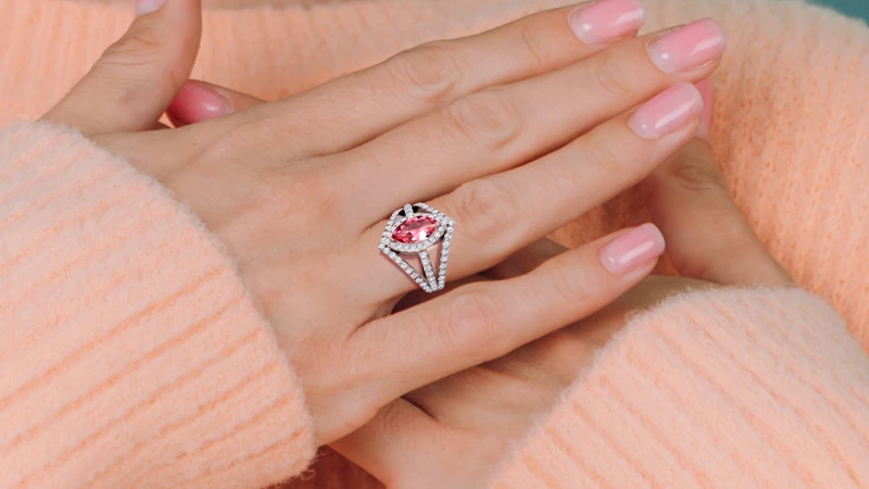 Pink Tourmaline Ring