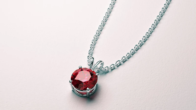 Red sale spinel pendant