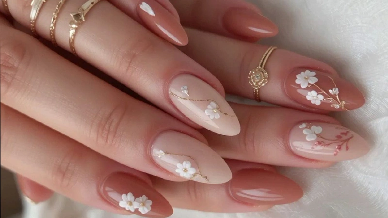 Floral nail style