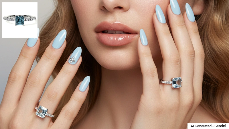 Blue Nails