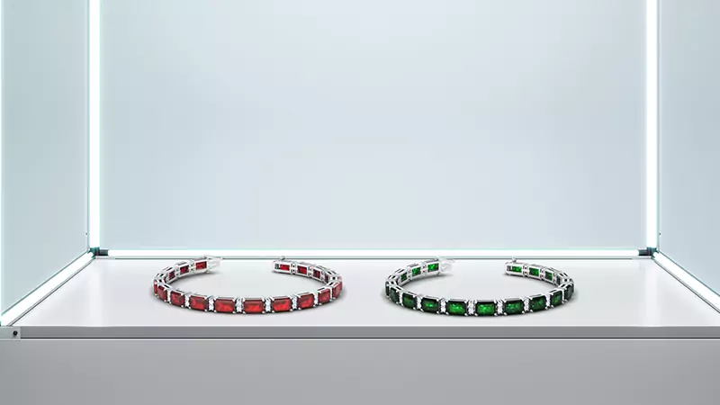 ruby and emerald bracelet