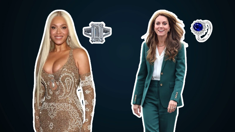 Ring claws of Beyonce and kate middleton