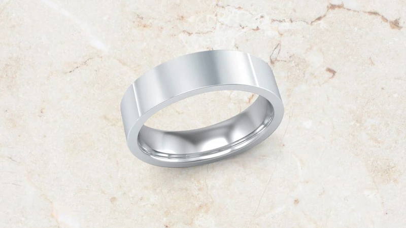white metal men’s wedding ring