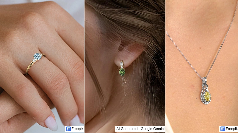Color diamond jewelry