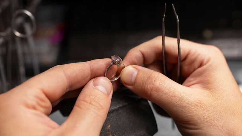 customizing a ring with initials