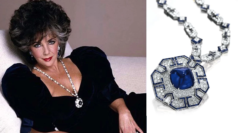 Elizabeth Taylor’s Sapphire Pendant and Virgo Birthstone