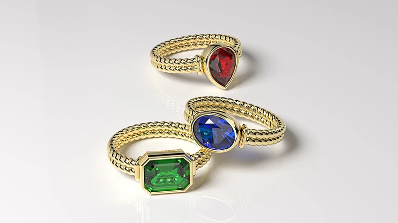 astrological gemstone rings