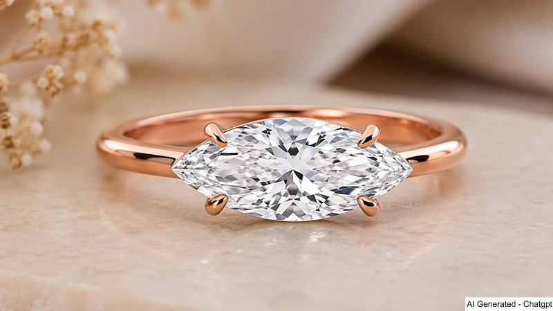 Marquise Cut Diamond Ring