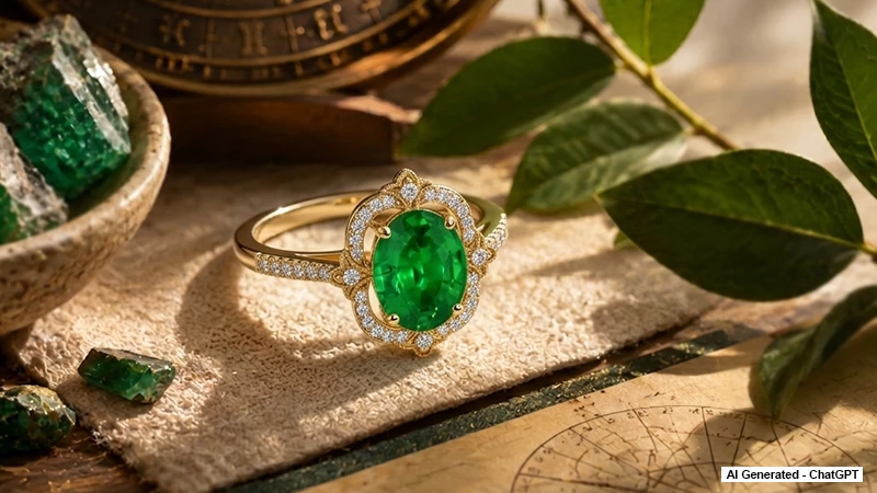 Colombian Emeralds diamond Ring