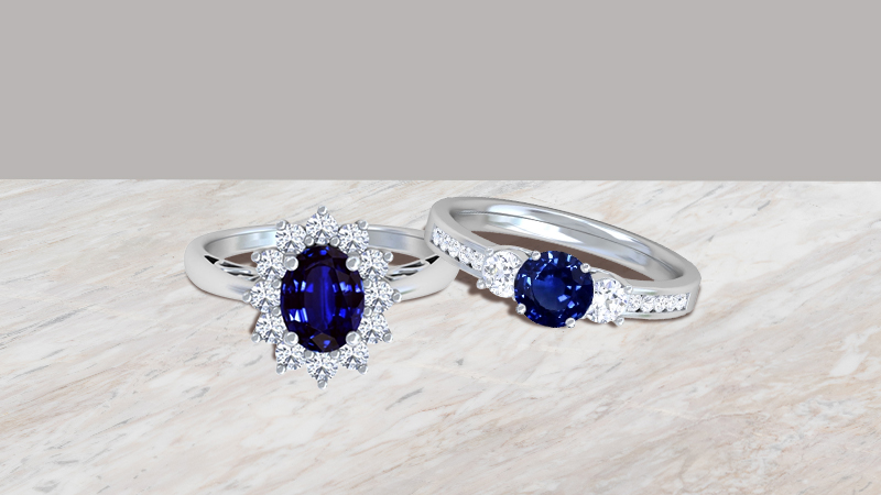 Blue sapphire ring