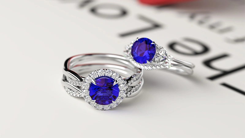 Blue sapphire ring