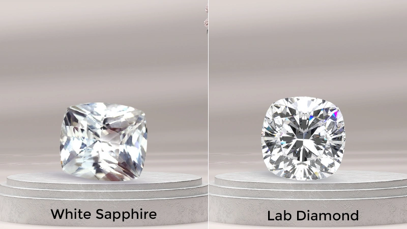 Shop white sapphire and lab diamond