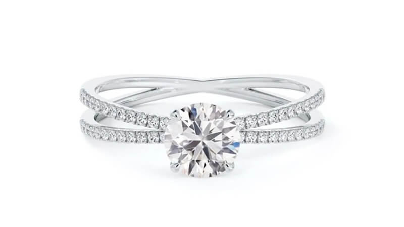 Moissanite ring