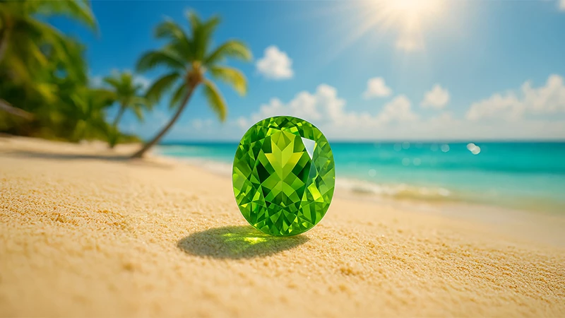 Peridot gemstone