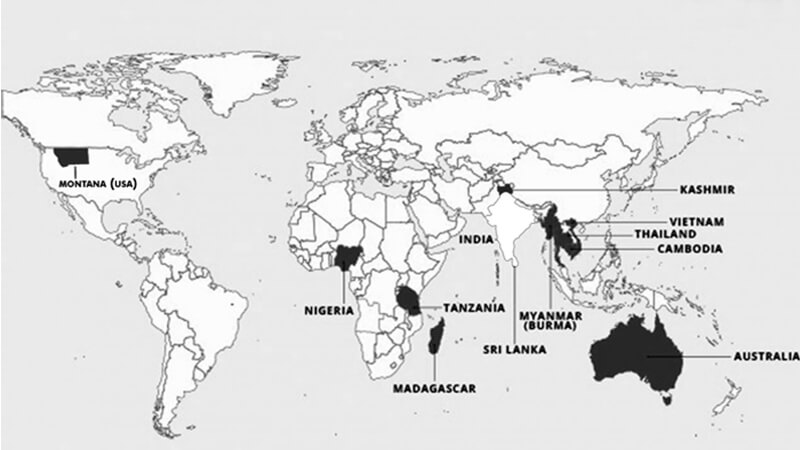 Sapphire origin countries