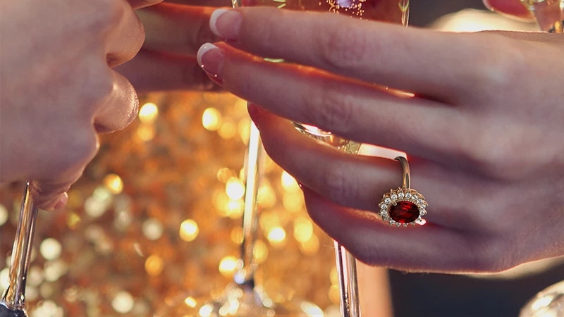 Ruby Yellow Gold Ring